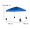Flash Furniture Blue Pop Up Canopy Tent and Folding Bench Set JJ-GZ10PKG103-BL-GG - alternate 7
